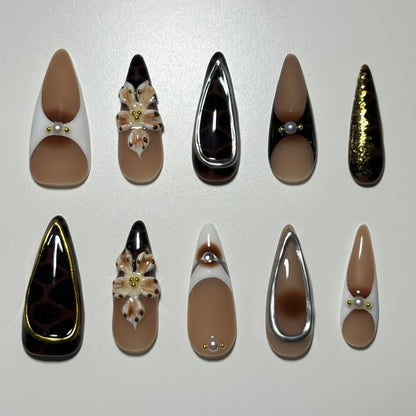 Coffee Long Stiletto